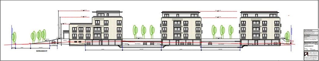 Karl Heinz Geldmacher, Projekt, Neubau einer Wohnanlage in Heiligenhafen, Entwurf